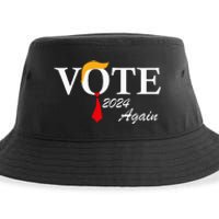 Vote Again Funny Pro President Trump 2024 Trump Sustainable Bucket Hat