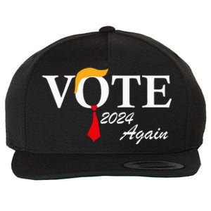 Vote Again Funny Pro President Trump 2024 Trump Wool Snapback Cap