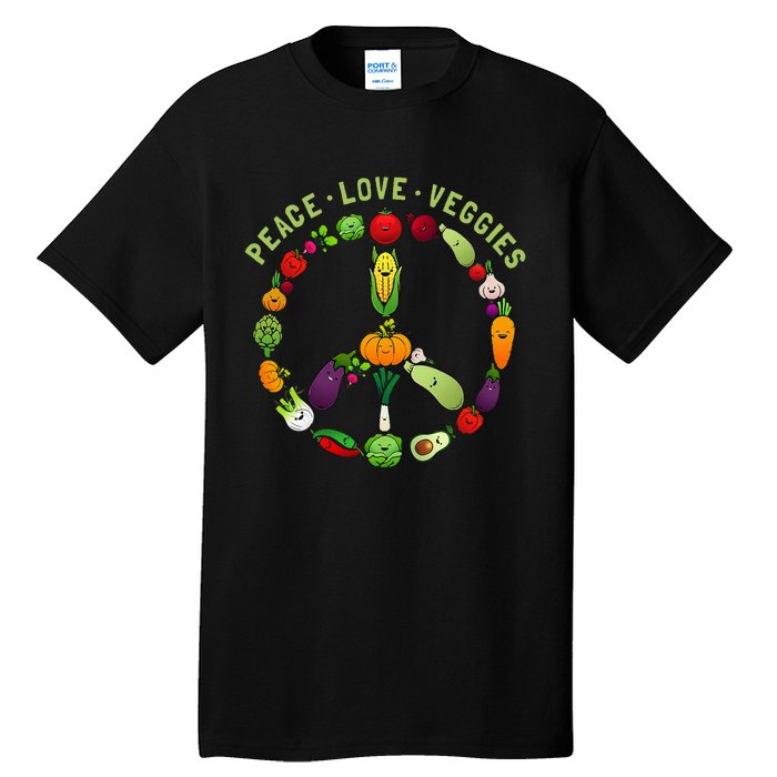 Veggie Art For Women Vegan Food Vegetables Themed Tall T-Shirt