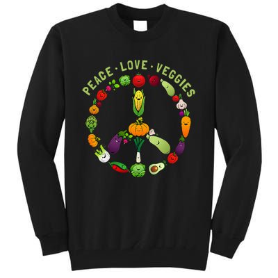 Veggie Art For Women Vegan Food Vegetables Themed Tall Sweatshirt