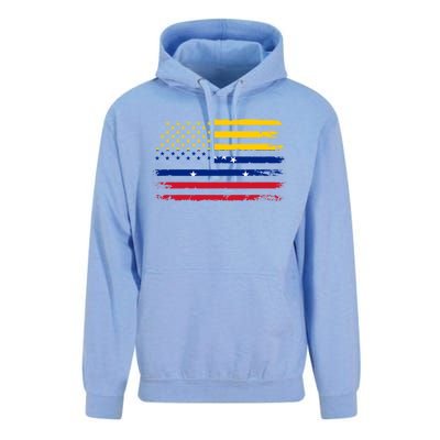 Venezuelan American Flag Venezuelan Roots Funny Unisex Surf Hoodie