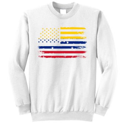 Venezuelan American Flag Venezuelan Roots Funny Sweatshirt