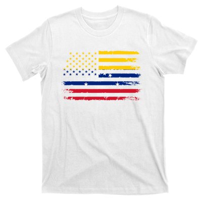 Venezuelan American Flag Venezuelan Roots Funny T-Shirt