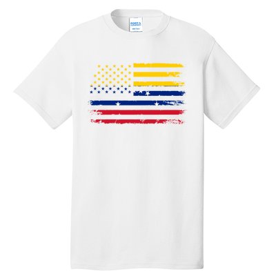 Venezuelan American Flag Venezuelan Roots Funny Tall T-Shirt