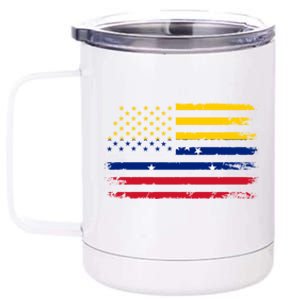 Venezuelan American Flag Venezuelan Roots Funny 12 oz Stainless Steel Tumbler Cup