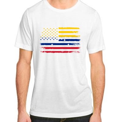 Venezuelan American Flag Venezuelan Roots Funny Adult ChromaSoft Performance T-Shirt