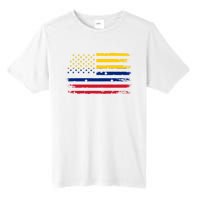 Venezuelan American Flag Venezuelan Roots Funny Tall Fusion ChromaSoft Performance T-Shirt