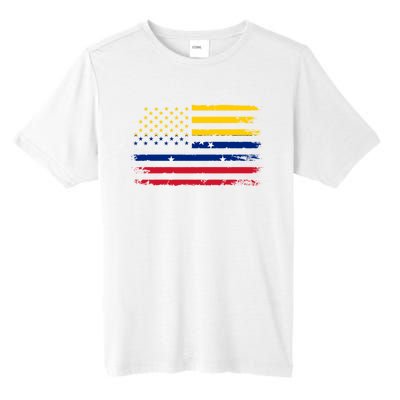 Venezuelan American Flag Venezuelan Roots Funny Tall Fusion ChromaSoft Performance T-Shirt