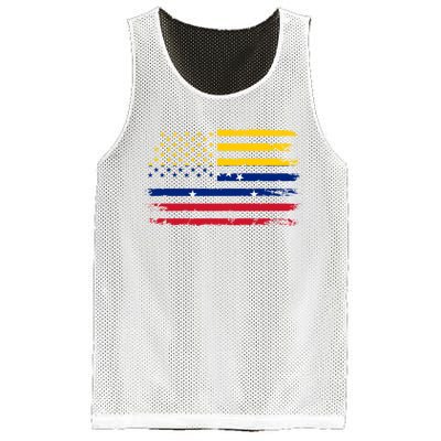 Venezuelan American Flag Venezuelan Roots Funny Mesh Reversible Basketball Jersey Tank