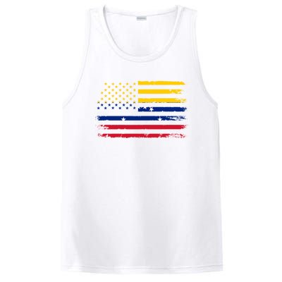 Venezuelan American Flag Venezuelan Roots Funny PosiCharge Competitor Tank