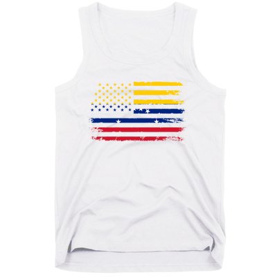 Venezuelan American Flag Venezuelan Roots Funny Tank Top