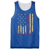 Vintage American Flag Donald Trump 2024 Save America Again Cool Gift Mesh Reversible Basketball Jersey Tank