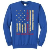 Vintage American Flag Donald Trump 2024 Save America Again Cool Gift Tall Sweatshirt