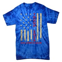 Vintage American Flag Donald Trump 2024 Save America Again Cool Gift Tie-Dye T-Shirt