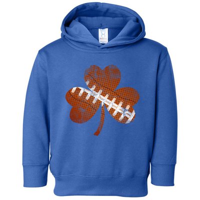 Vintage American Football St Patricks Day Sports Player Cute Gift Toddler Hoodie