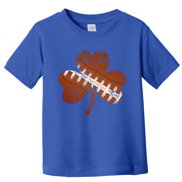 Vintage American Football St Patricks Day Sports Player Cute Gift Toddler T-Shirt