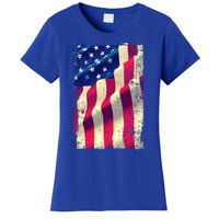 Vintage American Flag Cool Gift Women's T-Shirt