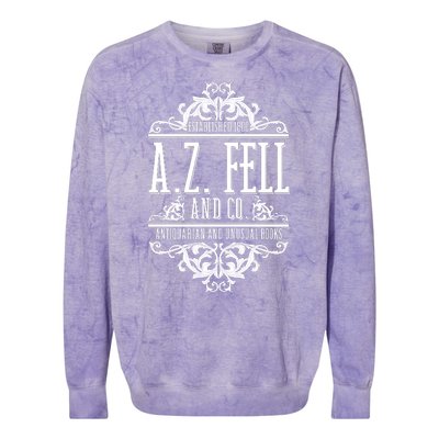 Vintage Az Fell And Co Antiquarian And Unusual Books Colorblast Crewneck Sweatshirt