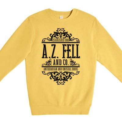 Vintage Az Fell And Co Antiquarian And Unusual Books Premium Crewneck Sweatshirt