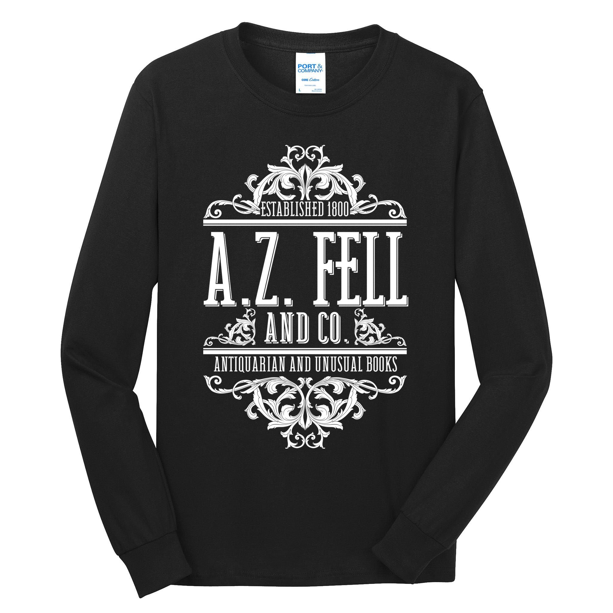 Vintage Az Fell And Co Antiquarian And Unusual Books Tall Long Sleeve T-Shirt