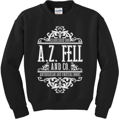 Vintage Az Fell And Co Antiquarian And Unusual Books Kids Sweatshirt