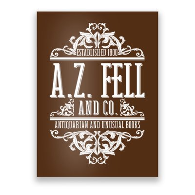 Vintage Az Fell And Co Antiquarian And Unusual Books Poster