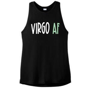 Virgo Af Funny Zodiac Birthday Gift Ladies PosiCharge Tri-Blend Wicking Tank