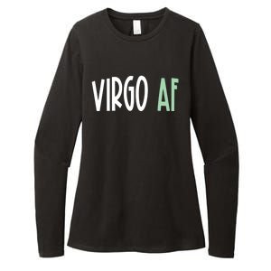 Virgo Af Funny Zodiac Birthday Gift Womens CVC Long Sleeve Shirt