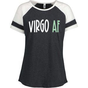 Virgo Af Funny Zodiac Birthday Gift Enza Ladies Jersey Colorblock Tee