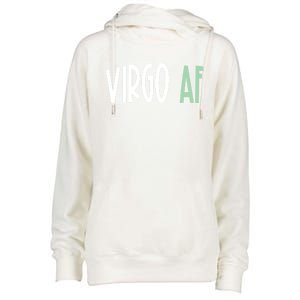 Virgo Af Funny Zodiac Birthday Gift Womens Funnel Neck Pullover Hood