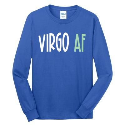 Virgo Af Funny Zodiac Birthday Gift Tall Long Sleeve T-Shirt