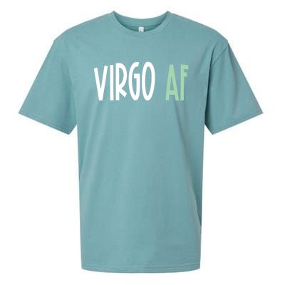 Virgo Af Funny Zodiac Birthday Gift Sueded Cloud Jersey T-Shirt