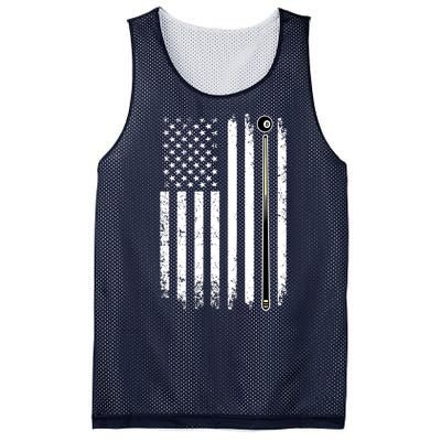 Vintage American Flag Billiards Pool Player Table Usa Us Gift Mesh Reversible Basketball Jersey Tank