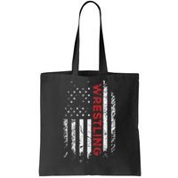 Vintage American Flag Wrestling Patriotic Wrestler Gift  Tote Bag