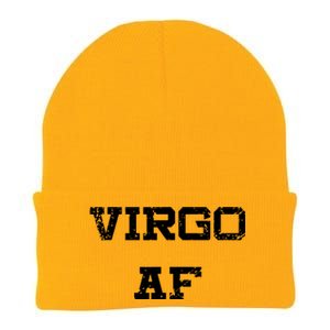 Virgo AF Funny Zodiac Sign Birthday Gift Knit Cap Winter Beanie