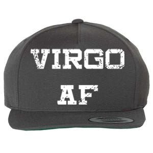 Virgo AF Funny Zodiac Sign Birthday Gift Wool Snapback Cap