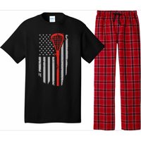 Vintage American Flag Lacrosse, Boy USA Pajama Set