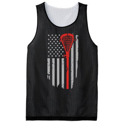 Vintage American Flag Lacrosse, Boy USA Mesh Reversible Basketball Jersey Tank