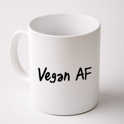 Vegan AF Funny Veganism Play Based Rebel Humor Tee Coffee Mug