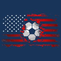 vintage American Flag Soccer Apparel Soccer Womens T-Shirt