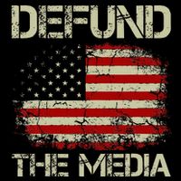 Vintage American Flag Defund The Media T-Shirt