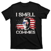 Vintage American Flag Funny Political I Smell Commies T-Shirt