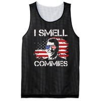 Vintage American Flag Funny Political I Smell Commies Mesh Reversible Basketball Jersey Tank