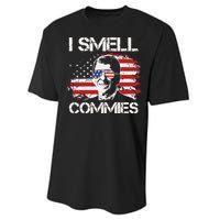 Vintage American Flag Funny Political I Smell Commies Performance Sprint T-Shirt