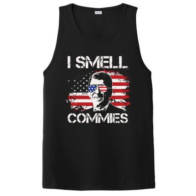 Vintage American Flag Funny Political I Smell Commies PosiCharge Competitor Tank