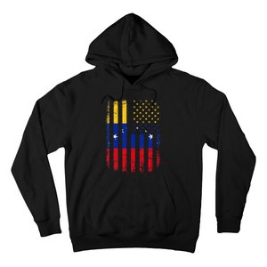 Venezuelan American Flag Venezuelan Roots Venezuela America Hoodie