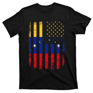 Venezuelan American Flag Venezuelan Roots Venezuela America T-Shirt