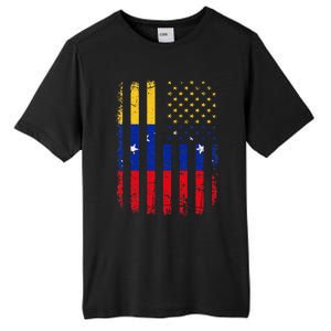 Venezuelan American Flag Venezuelan Roots Venezuela America Tall Fusion ChromaSoft Performance T-Shirt