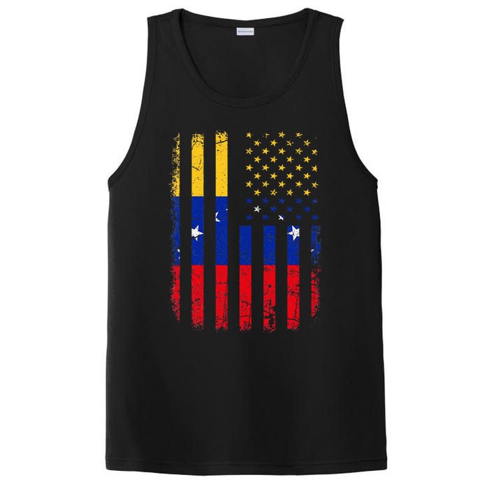 Venezuelan American Flag Venezuelan Roots Venezuela America PosiCharge Competitor Tank