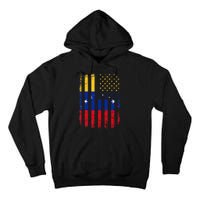 Venezuelan American Flag Venezuelan Roots Venezuela America Tall Hoodie